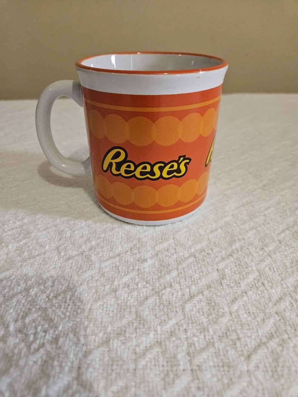 Reese's Peanut Butter Cup Coffee Mug Galerie Hershey’s Orange Ceramic Candy Cup